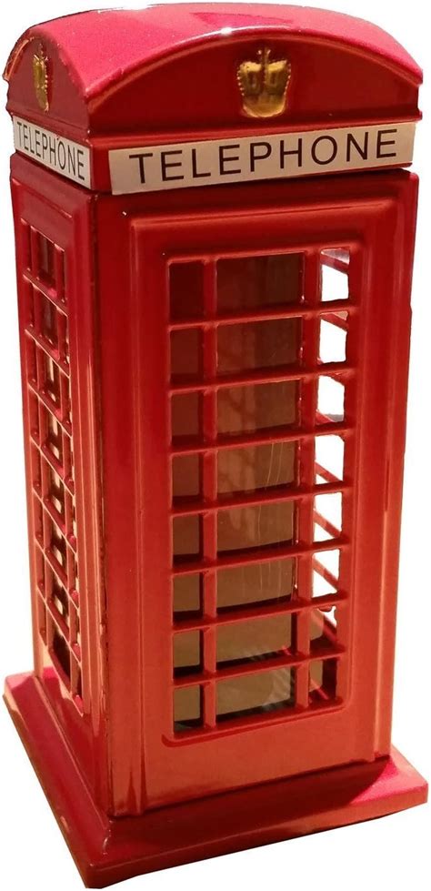 souvenir die cast metal telephone box|Red Telephone Box Money Box .